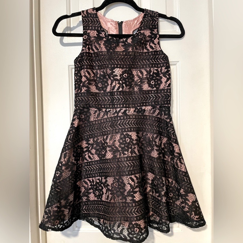 Childrens Place pink and lace dress
